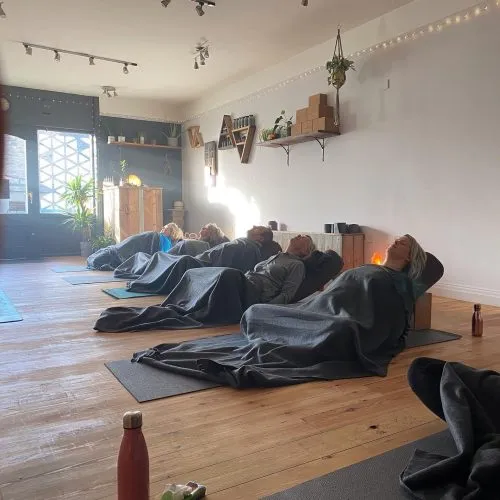 costumers relaxing